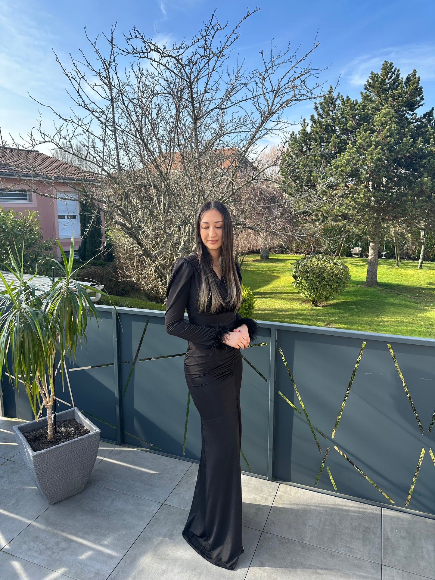 Robe noir longue