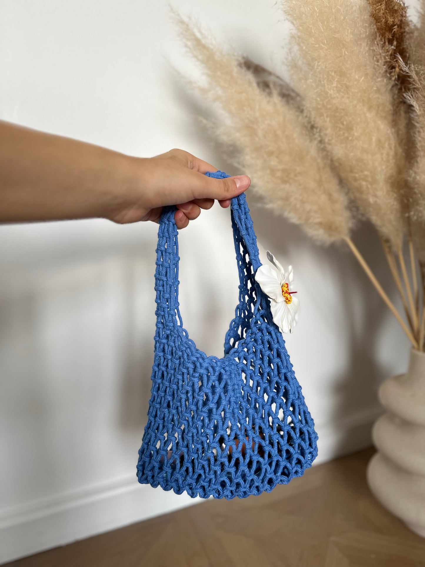 Sac fil en bleu