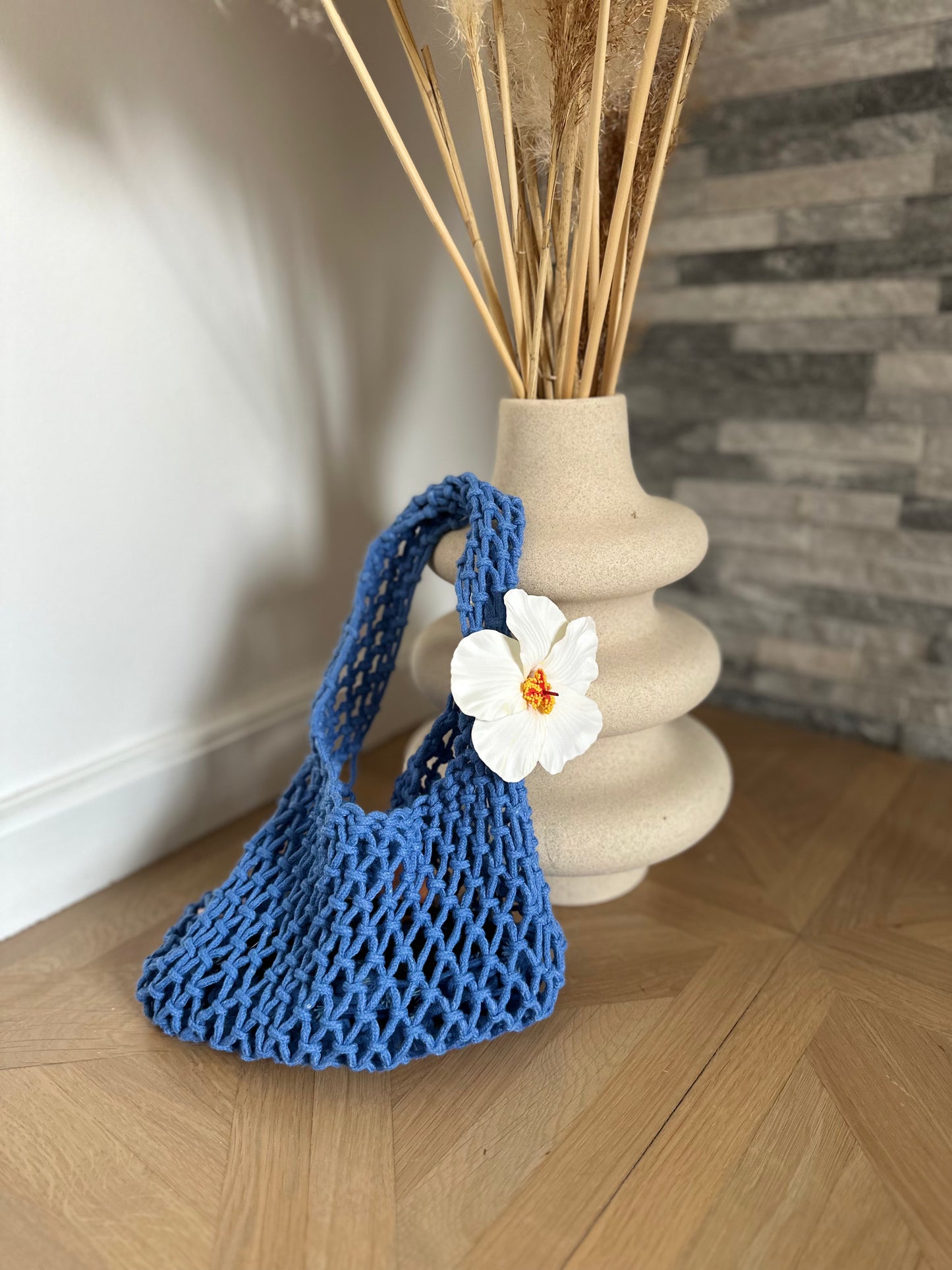 Sac fil en bleu