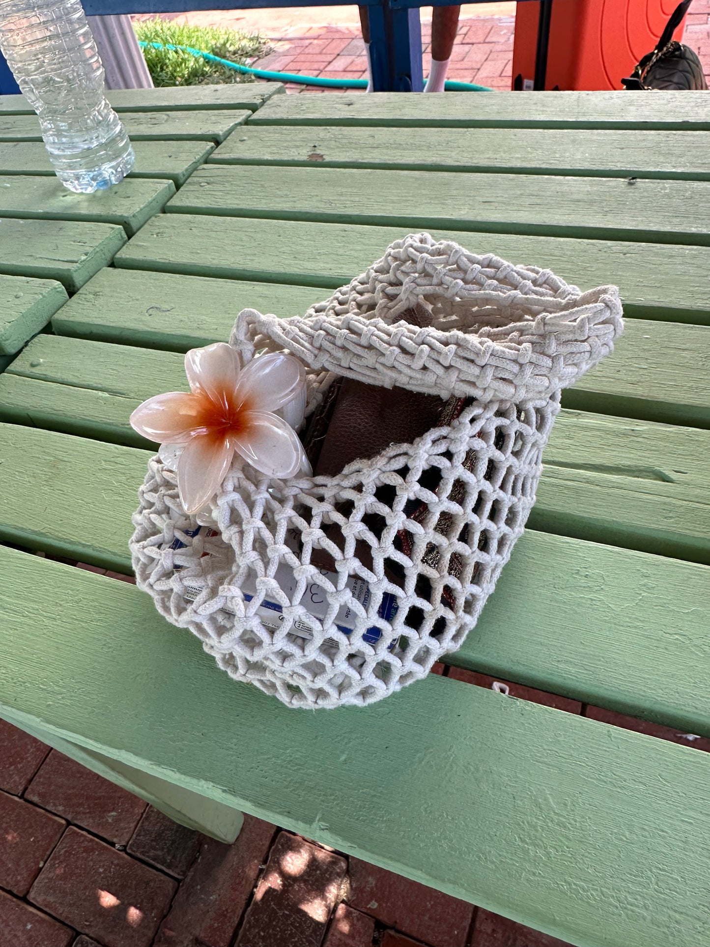 sac en fil beige