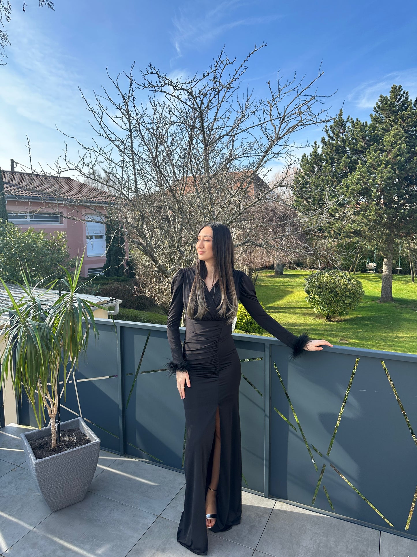 Robe noir longue