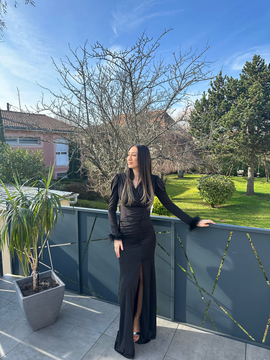 Robe noir longue